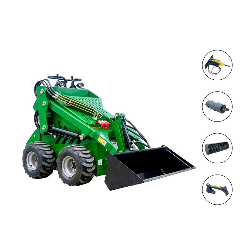 Factory Direct High Quality Mini skid steer loader for imported engine forestry machinery small loaders