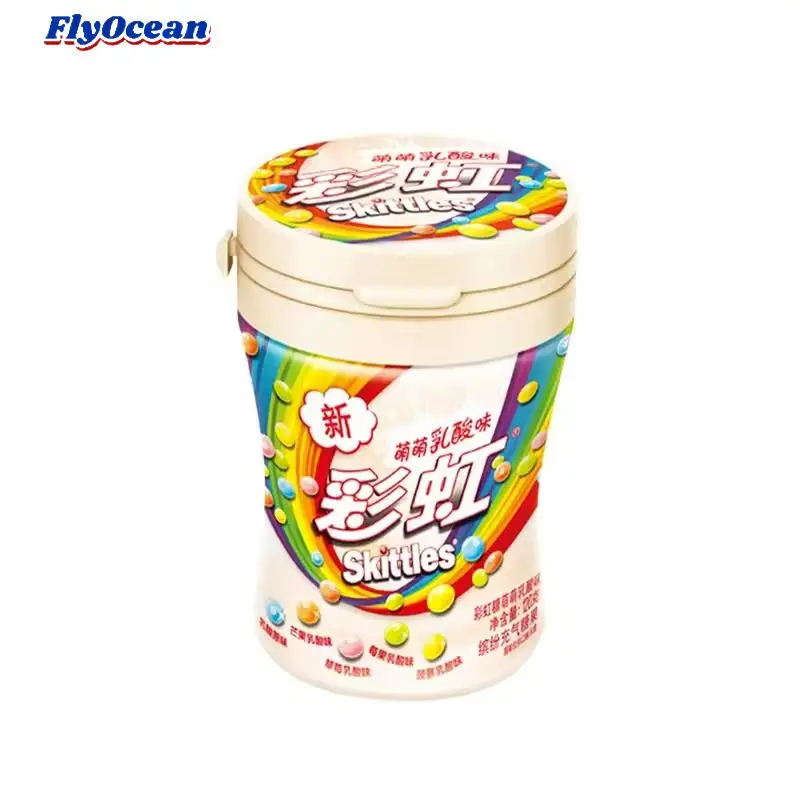 Wholesale Skittless 120g Candy Colorful Fruit Flavor Gum Snacks Gummy Sweets Candy
