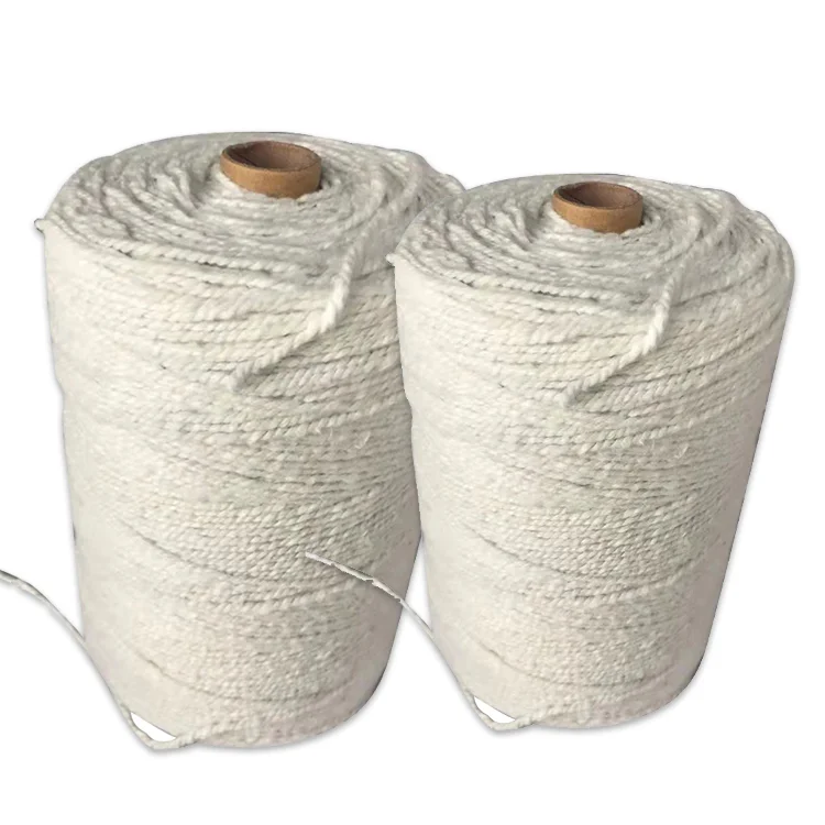 Refractory ceramic fiber yarn with stainless steel wire reinforced/glassfiber reinforced