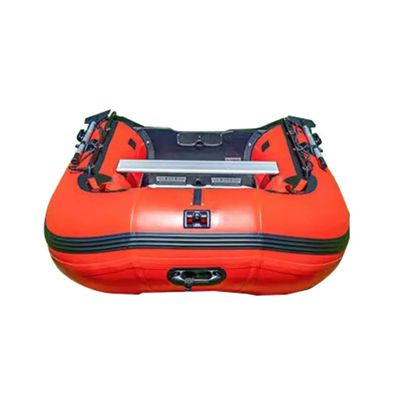 2.3m-5.2m PVC Inflatable Boat with Aluminum Rafting Water Safety Rubber Boat with Paddles