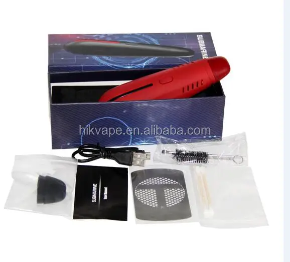 
Hot selling genuine e-cigarette Submarine dry herb vaporizer with larger 2200mAh capacity battery 