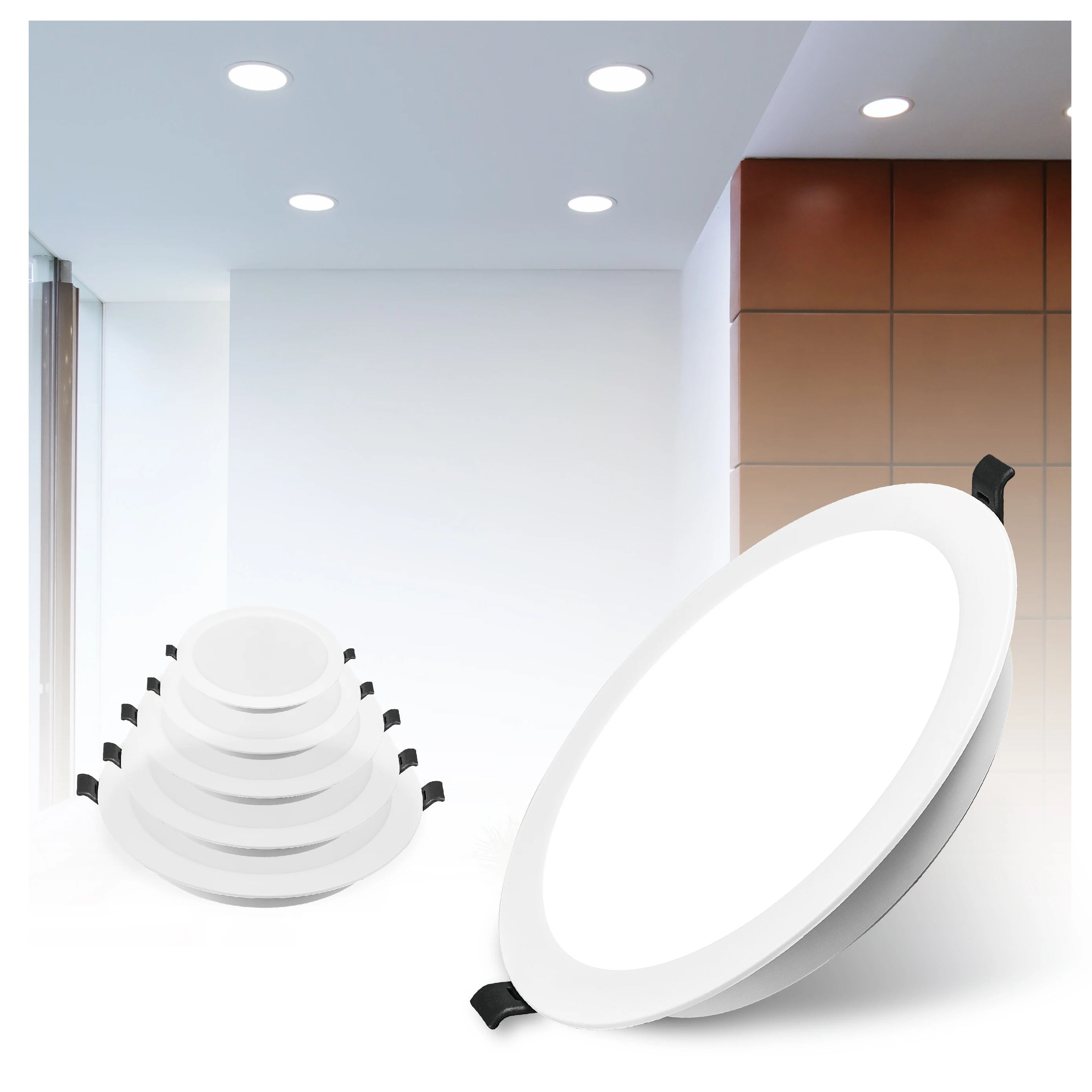 China led panel light Supplier OEM ODM thin led down light Morden Recessed Backlit Plastic DOB New LED Panel Light