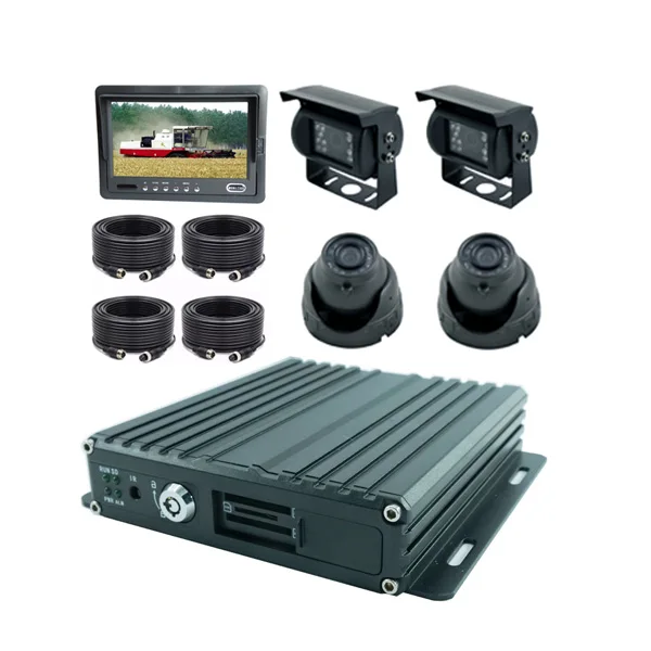 High Quality 4 channel 1080P sd card mobile dvr camera system with GPS 4G WiFi optional for truck car bus