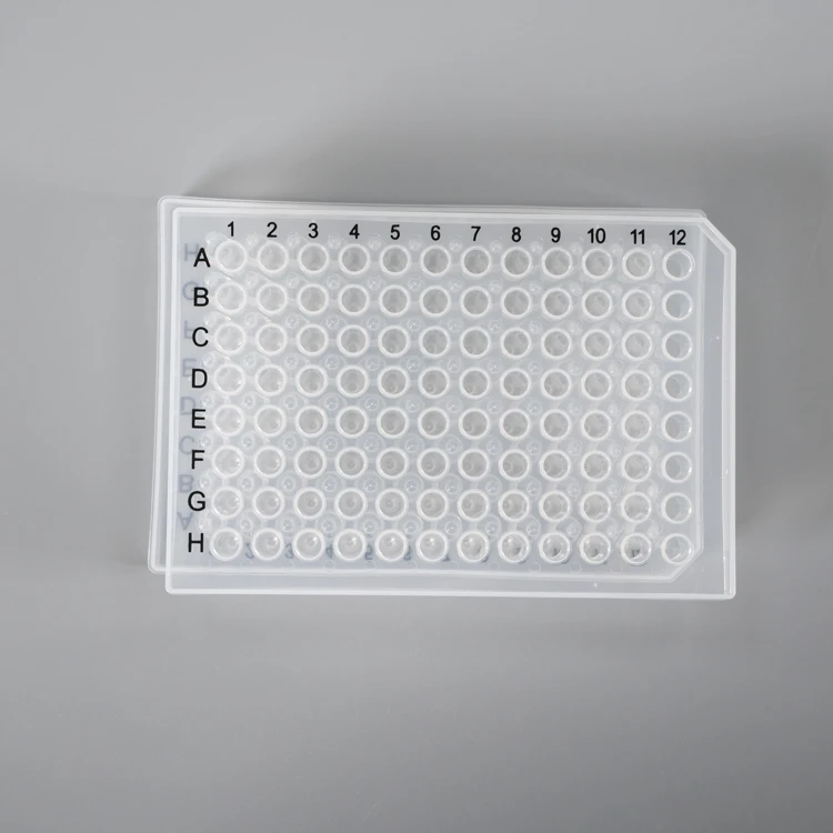 Disposable Plates 0.2ml 96 Well PCR Without Skirt 0.1ml 96 Well PCR Reaction Tube Culture Plate Dnase & Rnase Free