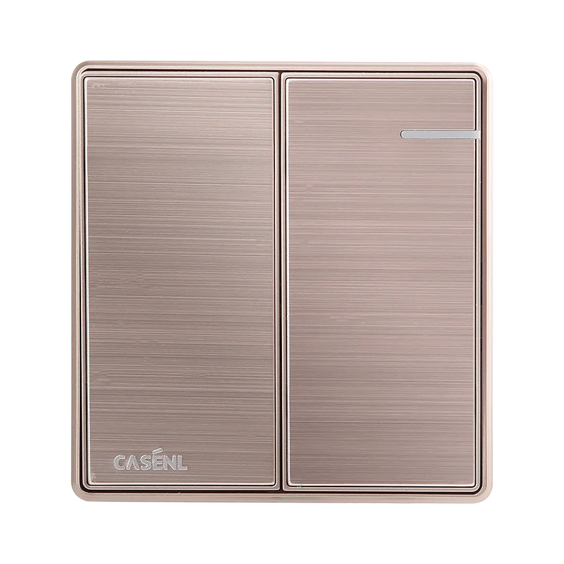 A11 220~240V 15A beige 2 Gang 1 Way switch wall switch UK Standard Fireproof PC material 13A universal socket 3 Pin 1 Gang 1 Way