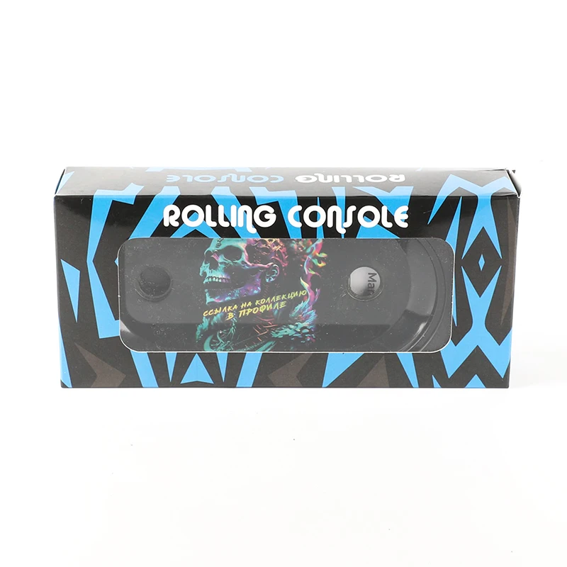 UKETA OEM tin rolling tray set foldable stand metal rolling tray set with kingsize filling accessories