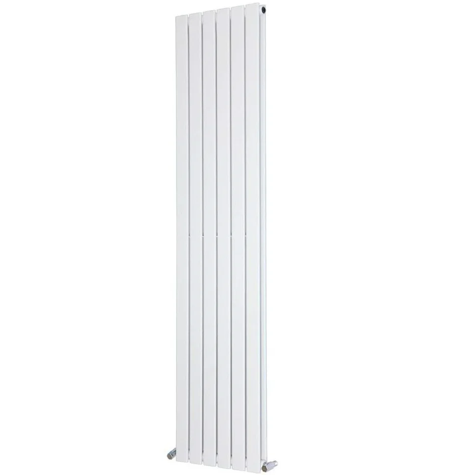 1800 x 408 mm White Designer Vertical Column Radiator  Double Flat Panel For Home Central Heating
