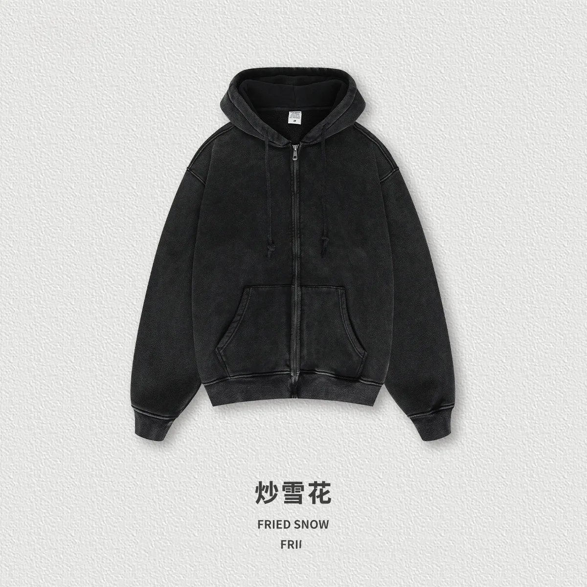 Manufacturer Custom Full Zip Up Hoodie Blank Cotton Baggy Crewneck Sweatshirt Women Oversized Fleece Hoodie