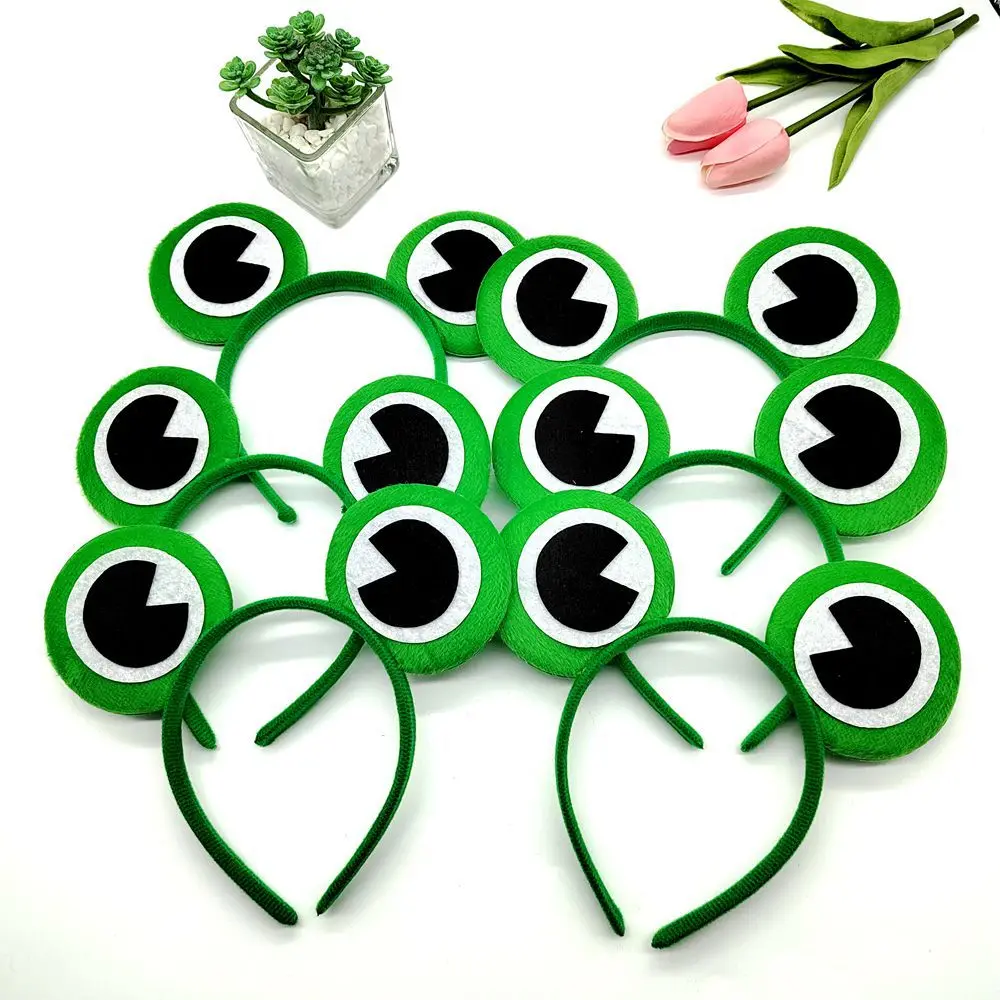 Cartoon big eyes frog headbands cute animal hair band stage performance holiday dress up headband hair accessories wholesale