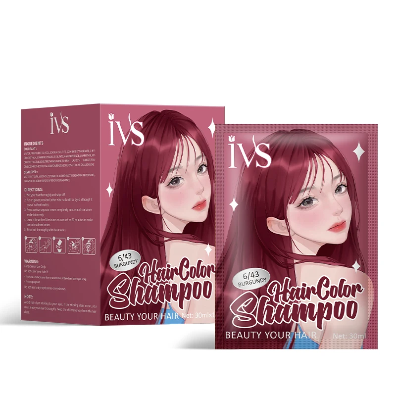 Hair Dye & Other Saloon Product Suppliers Light Ash Blonde 30ml * 10 hair color shampoo for all hair types