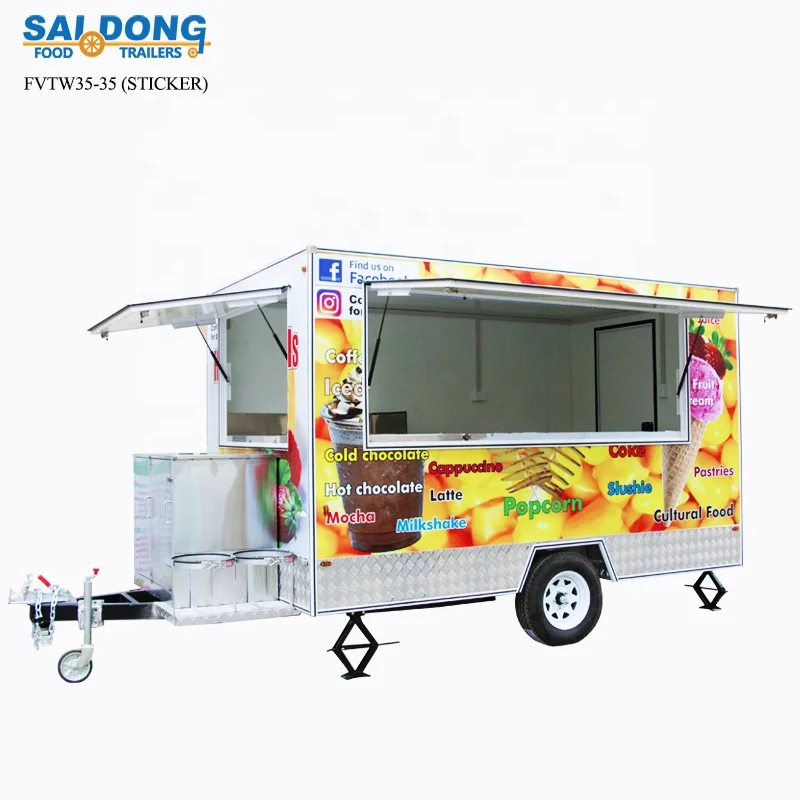Street Fast food trailer Mobile Food Cart From China Manufacturer