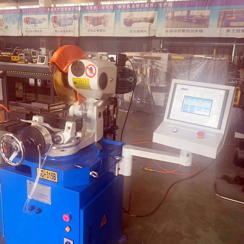 Машина для резки труб с ЧПУ управлением PLC машина холодной пилы стальных