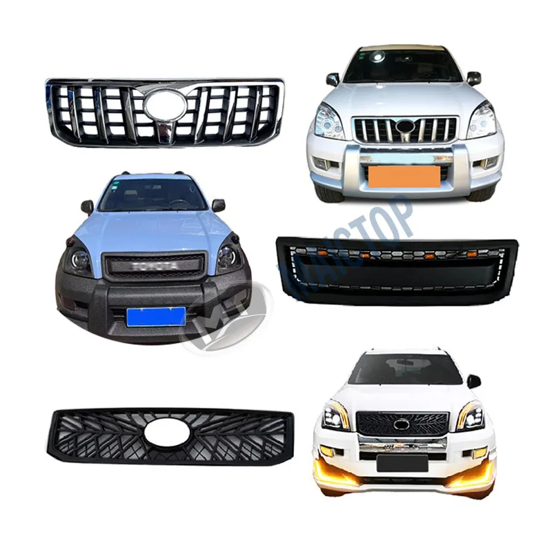 Maictop car accessories front bumper radiator grille grill for land cruiser prado 120 series lc120 fj120 2003-2009