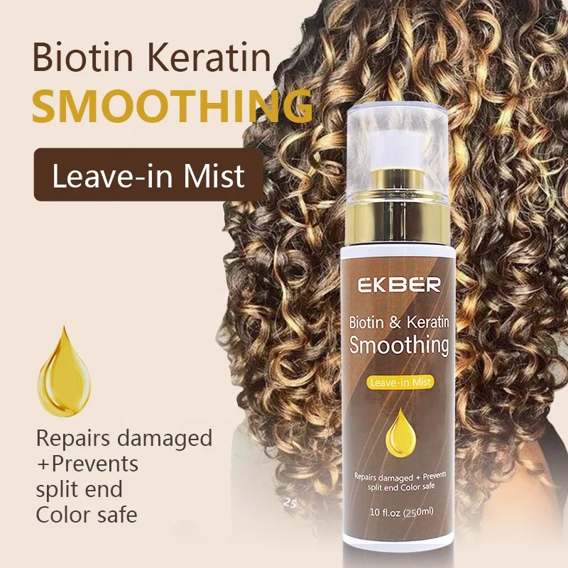 Hot Sale Repair Leave-in Conditioner Spray Detangler Grow Long Biotin Organic Leave in Anti Frizz Deep Conditioner Spray