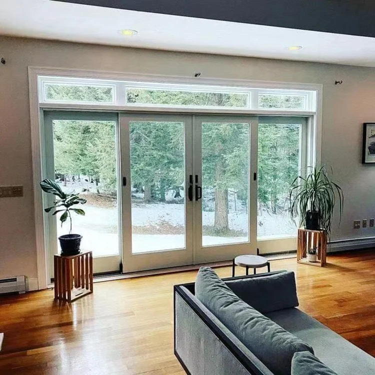 florida approved hurricane impact  heavy duty 4 panel Aluminum sliding door  for patio Partition glass door