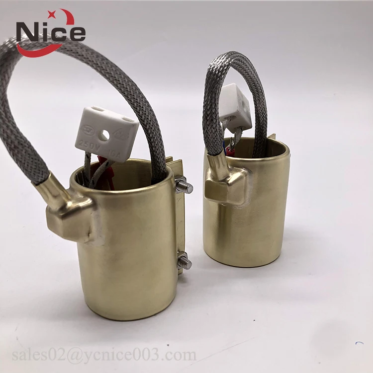 12V 24V 800w Electric Copper Nozzle Band Heaters for Plastic Extruder Machine