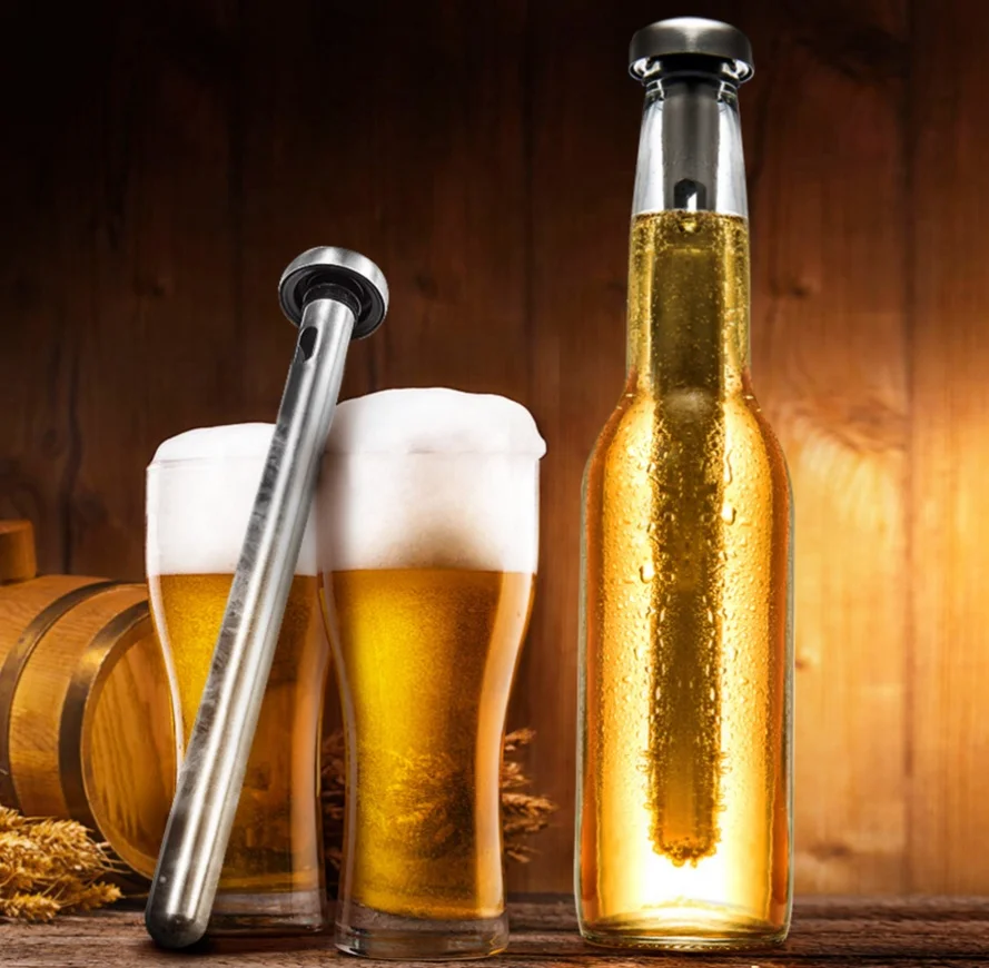 KLP Bar Accessories stainless steel ice cubes beer chiller sticks for bottles cooling sticks whisky cooling