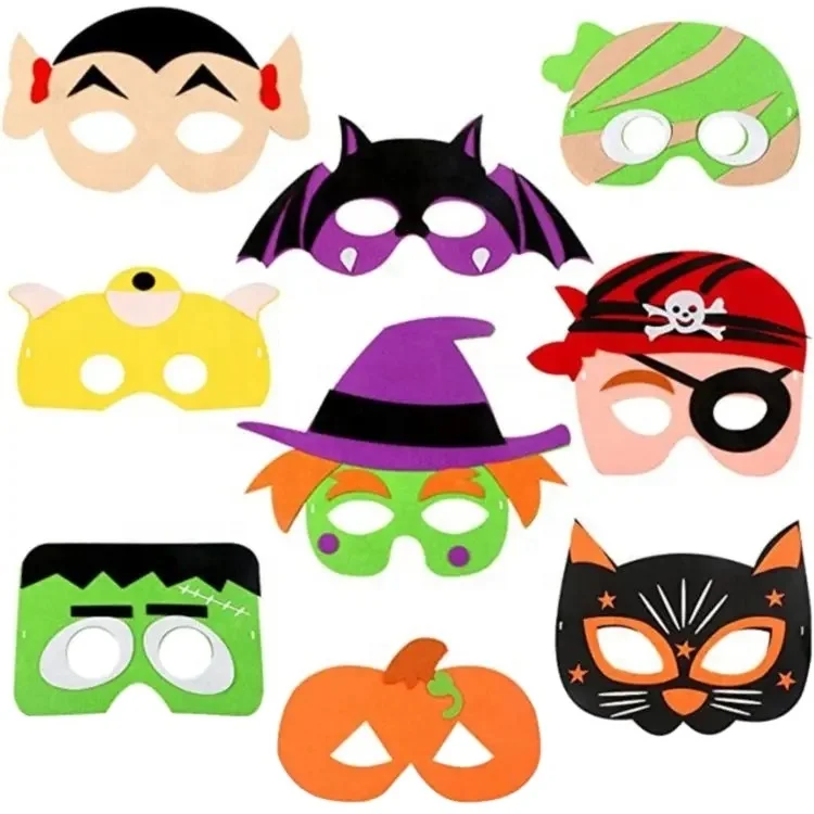Customizable Birthday Party Cartoon Animal Felt Eye Mask Stylish Halloween Decoration with OEM/ODM Logo