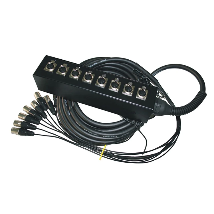 JiaHui 25M Stage Channel 20 XLR Audio Snake Cable 32 Channels