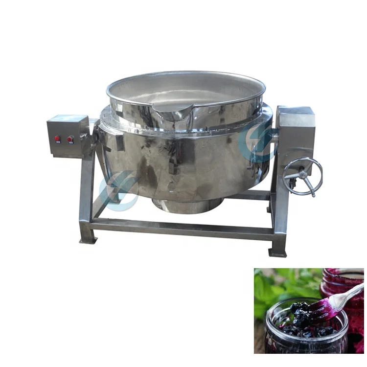 Steam heating jacketed caramel cooking kettle machine for making liquid soap