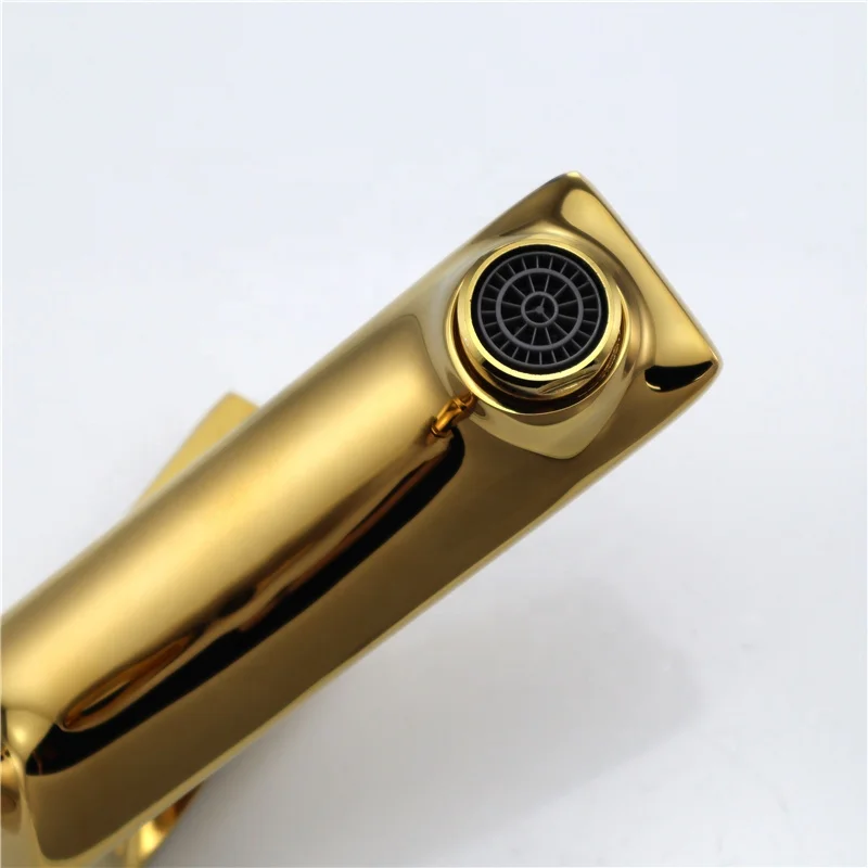 Wall Mounted Golden Bathtub Faucet Brass  Bathroom Shower Mixer