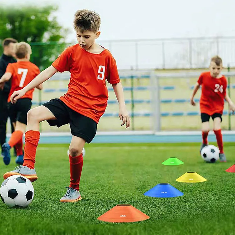 VBOSI  Sports Training Agility Cone Football Equipment Soccer Durable Soft Soccer Football Training Agility Marker Cones