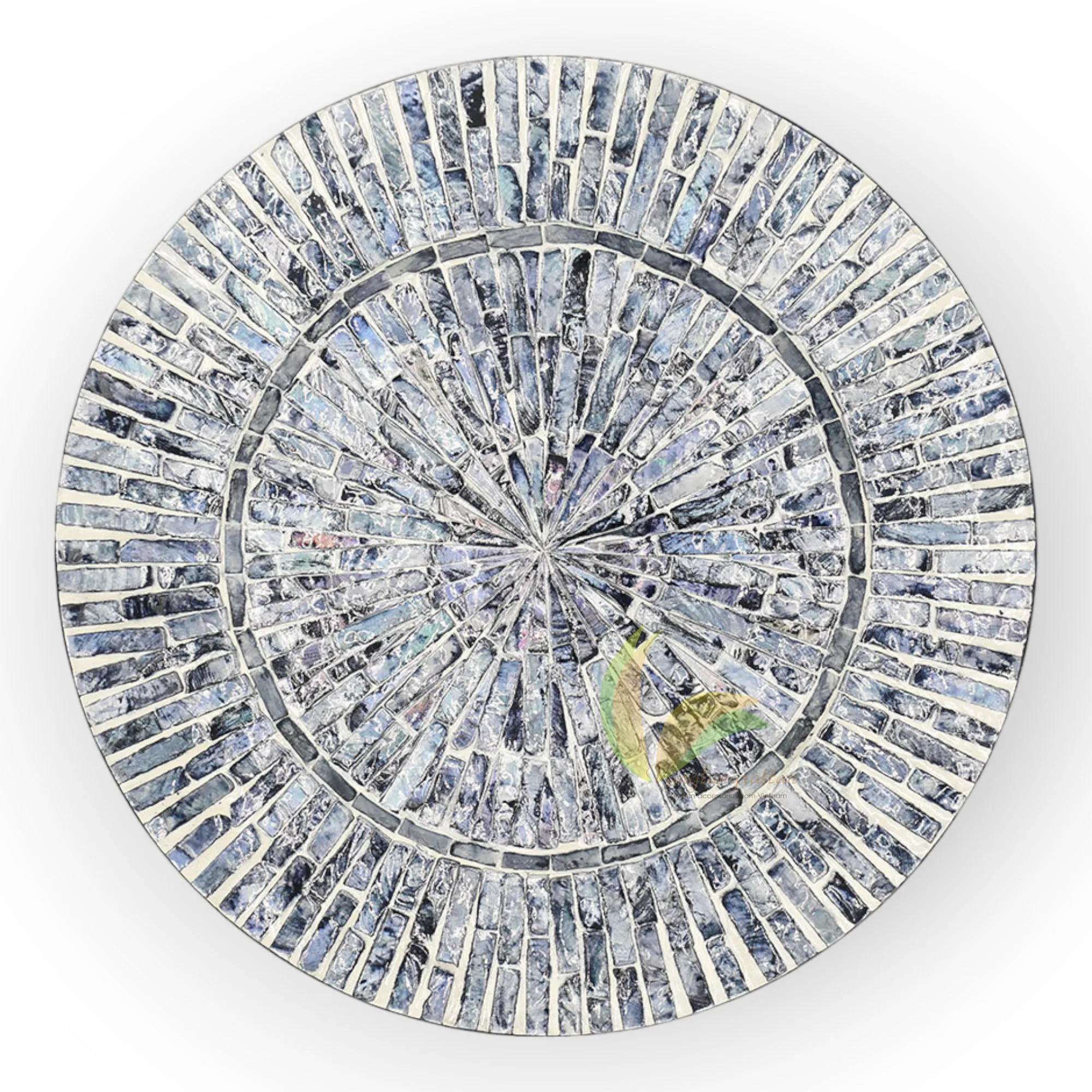 Mother Of Pearl Inlay Nacre Wood Charger Plates for Dinnerware Boho Kitchen Table Decor Table Placemat wholesale Wedding Plate