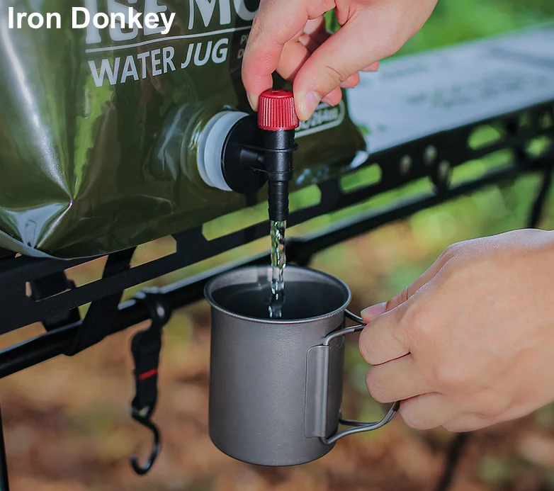 IRONDONK Plastic Water Container For Drink EY 7.5L Outdoor Folding Pocket  Bag With Large Capacity  Thickened Camping Water Bag