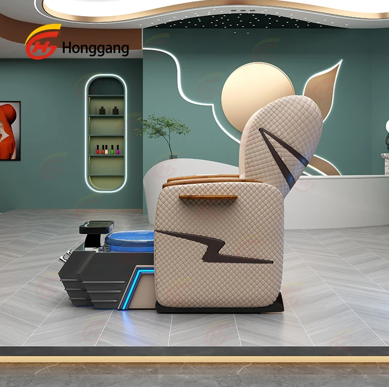 Luxury European touch foot therapy chair with water pipe, suitable for beauty salons