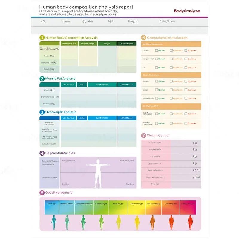 New 2023 Products digital Height Weighting Body Fat Composition Analysiss Smart Fat Analyzer Scale