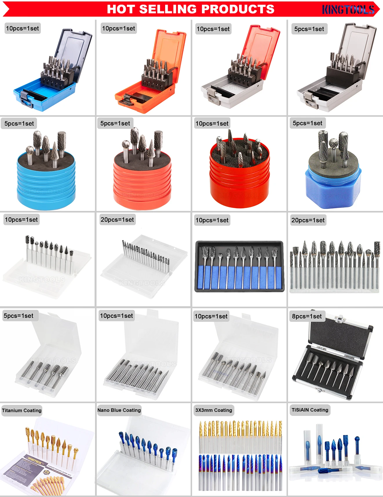 Factory Wholesale Metal wood rotary grinding drilling polishing tools tungsten carbide rotary burr