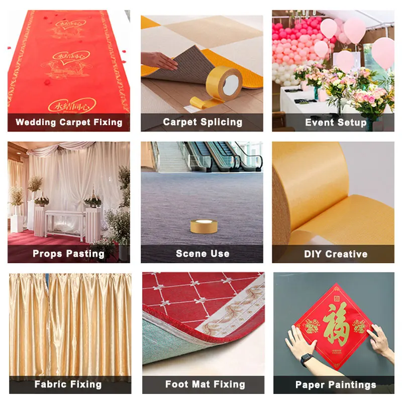 Double Sided Carpet Tape for Area Rugs, Residue-Free, 2-Inch x 30 Yards; Wood Safe 2 Faced Rug Tape for Carpet to Floor and Rug