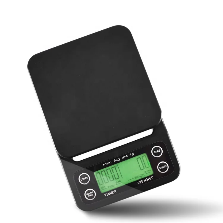 3kg/0.1g High Precision LCD Digital  Scales Electronic Kitchen Scale With Timer Drip Coffee Scale