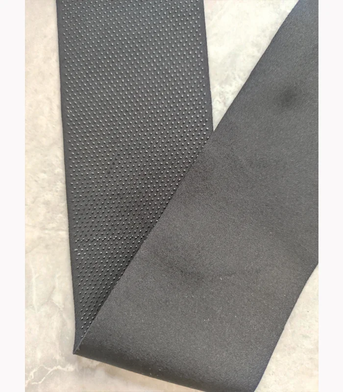 white black cycling jersey silicone dots non slip tapes stretch band elastic webbing for apparel clothes accessories