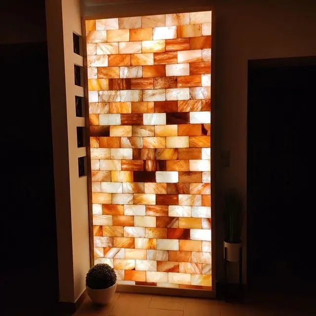 Premium Quality Pure Salt Tiles Salt Grilling Block Himalayan Pink Salt Bricks for Flooring