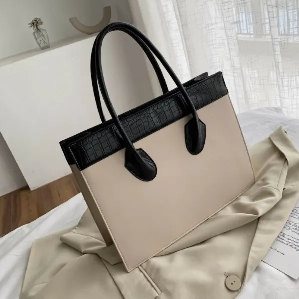 RTS Stock bolsas Women Fashion Handbags Crocodile Hand Bag Chains Large Capacity Structured Bags PU Leather Handbag For Ladies