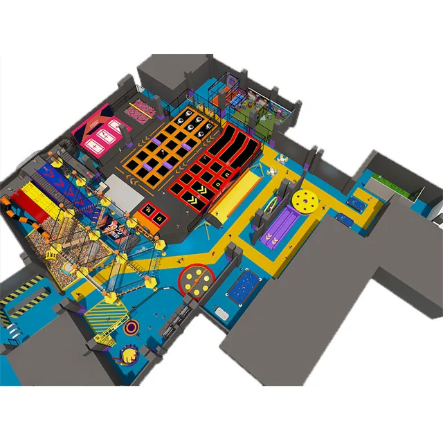 Pokiddo Amusement Park Large Indoor Trampoline and Adventure Park