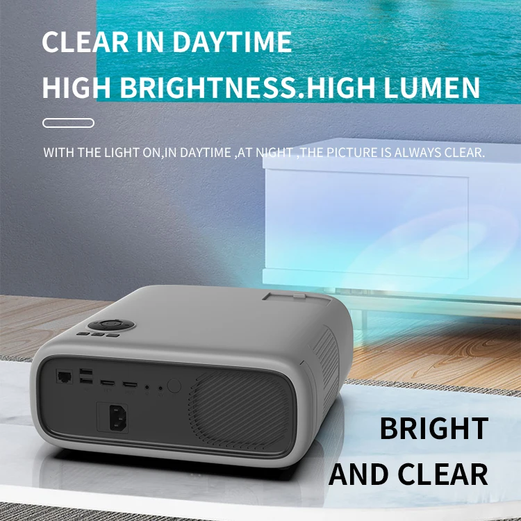 New Arrival Transjee A70 smart home video projector 4K support full hd digital wifi Android Projector