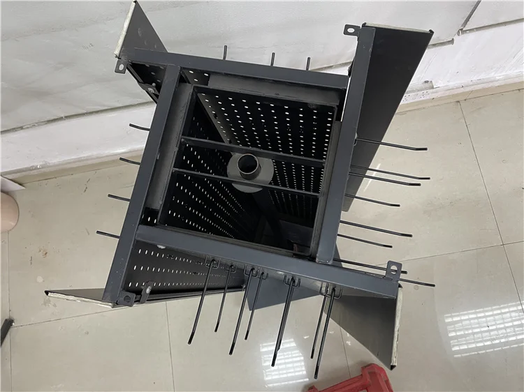 Four-Sided Metal Rotating Display Stands With Hooks Shop Clothing Accessories Four Sided Rotating Pegboard Display Rack