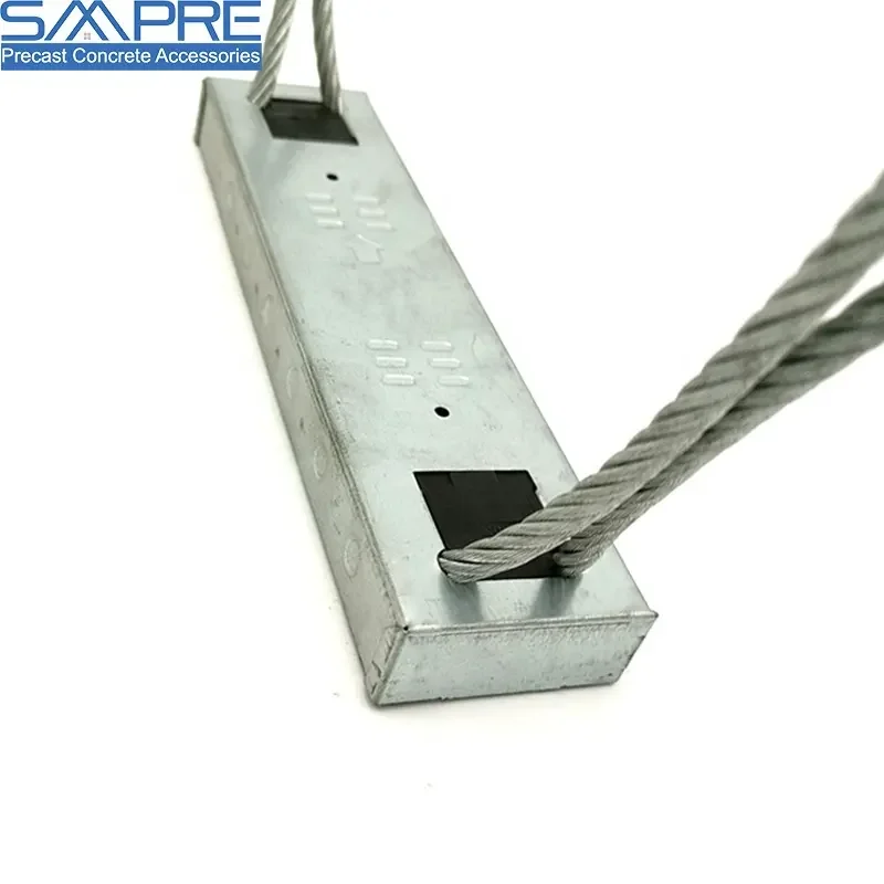 Precast Concrete Building Steel Wall Connection Double Wire Rope Loop Box Construction Material Loop Box