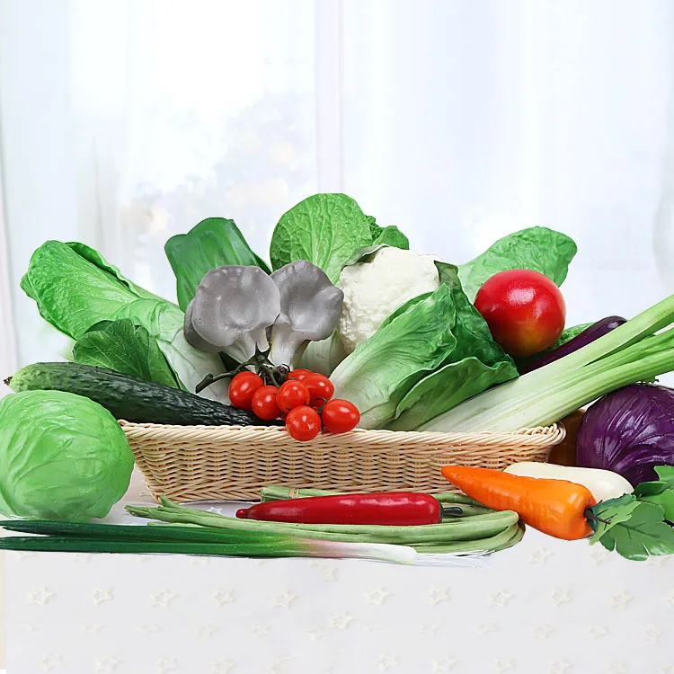 B0466 plastic faux artificial fruits and vegetables decorations fake food artificial fake vegetable