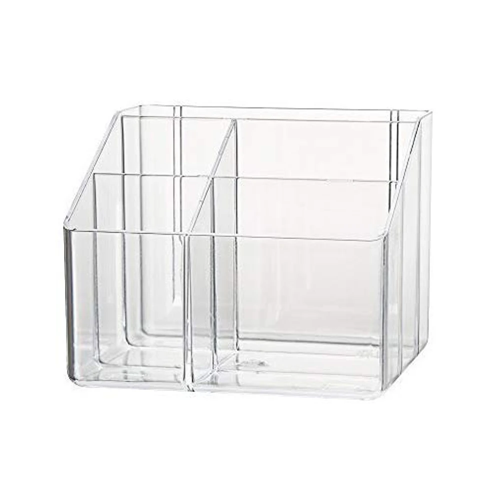 Ясно пластик ящик Организатор ручка карандаш держатель Post It Note Pad держатель для хранения с клейкие ленты