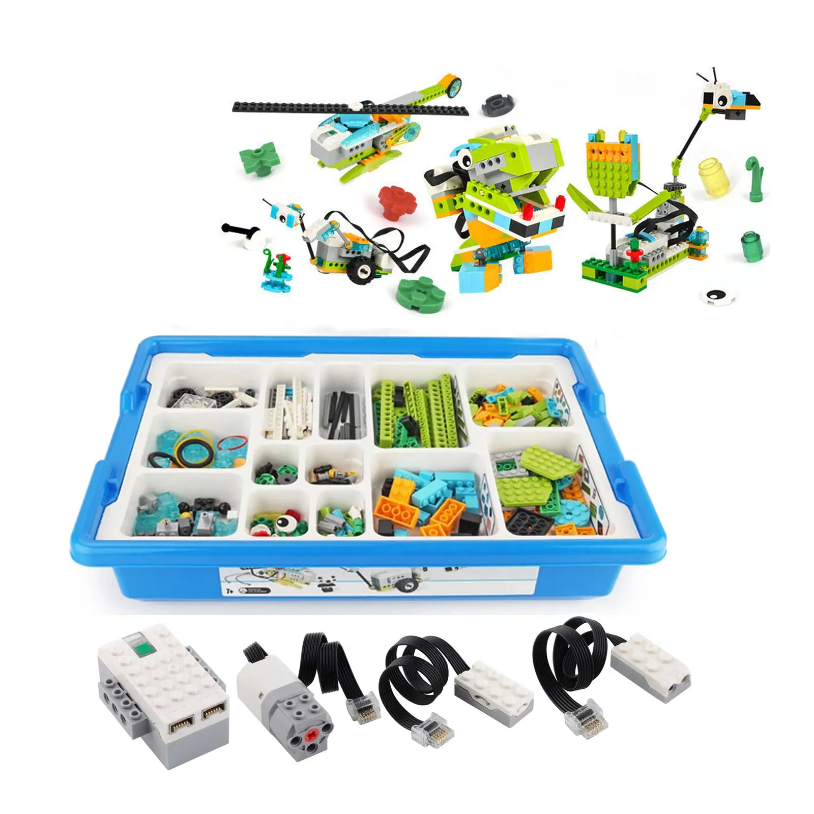 W7122 NEW Technical Parts WeDo 3.0 Robotics Construction Set Building Blocks Compatible with 45300 Wedo 2.0 For Lego Wedo