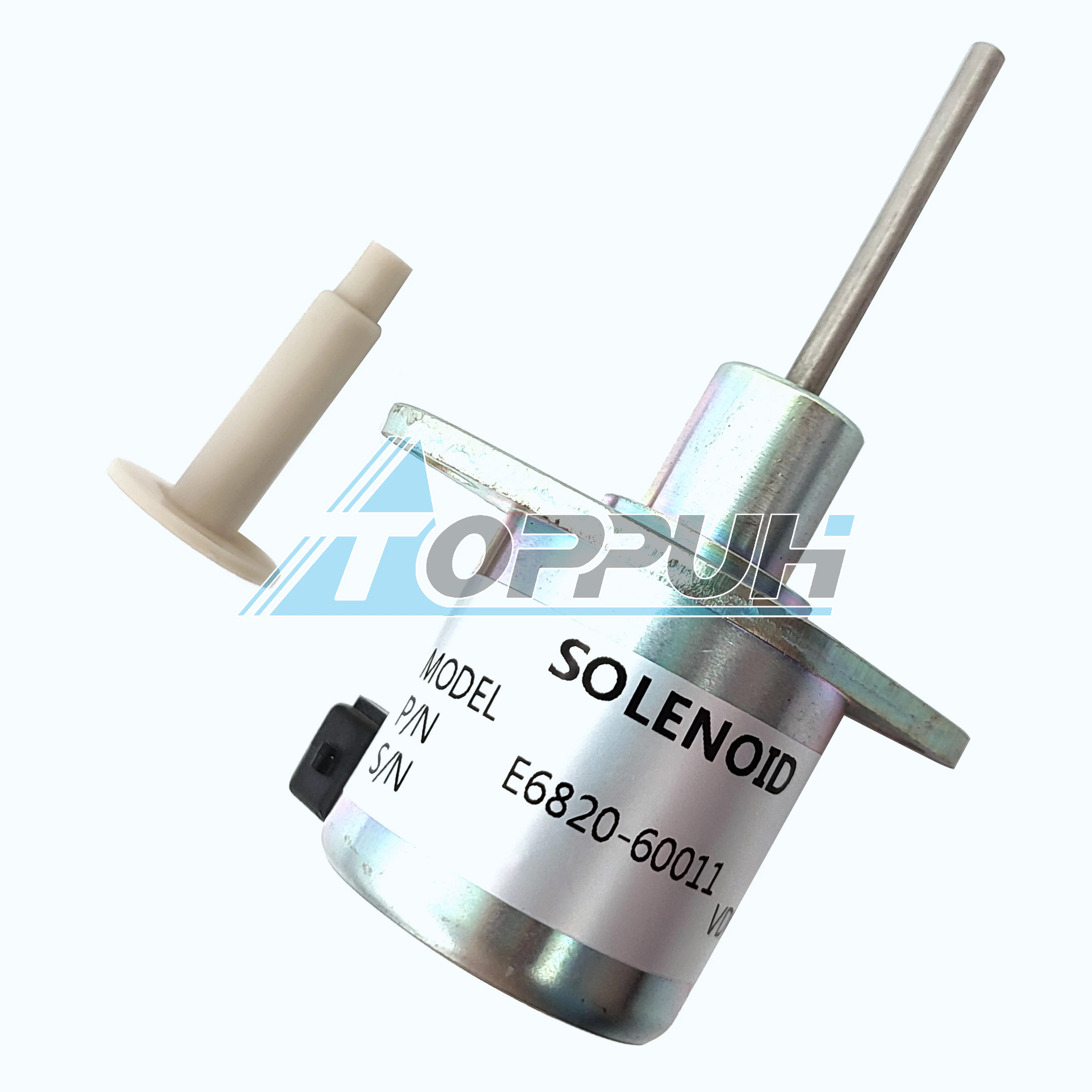 TOPPUH New 12V Electrical Stop Solenoid Valve E6820-60011 For Kioti Tractor CK25 CK30 DK35 DK40