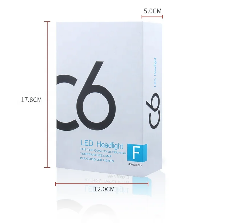 C6 11000 lumen H4 LED Headlight Bulbs H7 Car LED Headlight