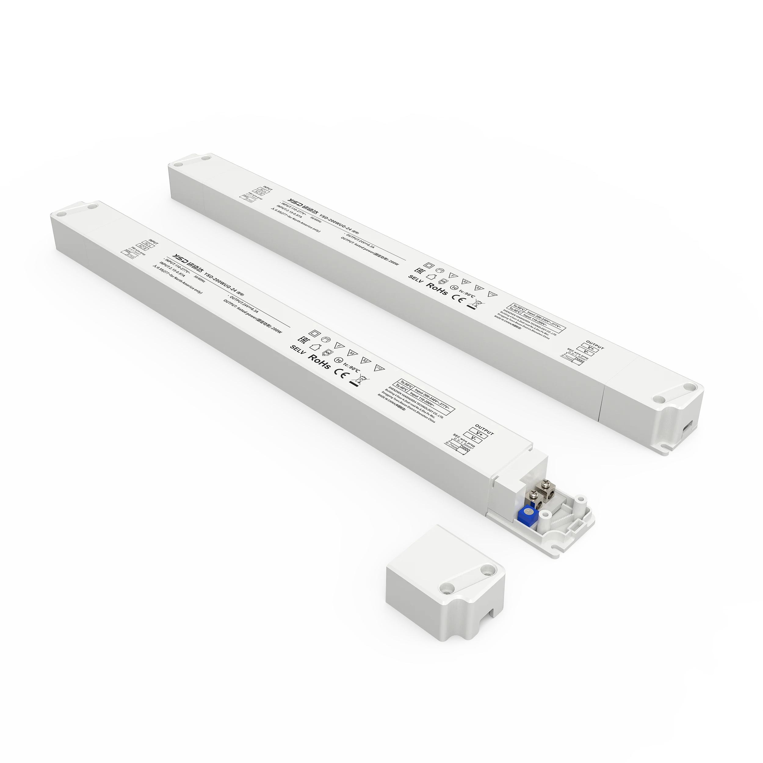 Высокомощный источник питания PFC IP20 100-277VAC 100 Вт 24 В 12 линейный светодиодный для рекламного знака