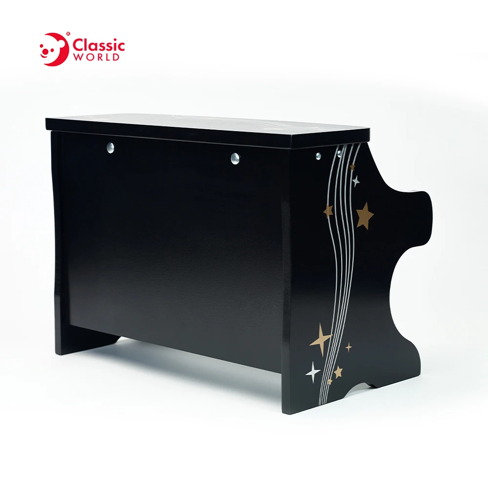 Customised Educational Baby Wooden Toys Music Instrument Mini Black and White Piano for Kids