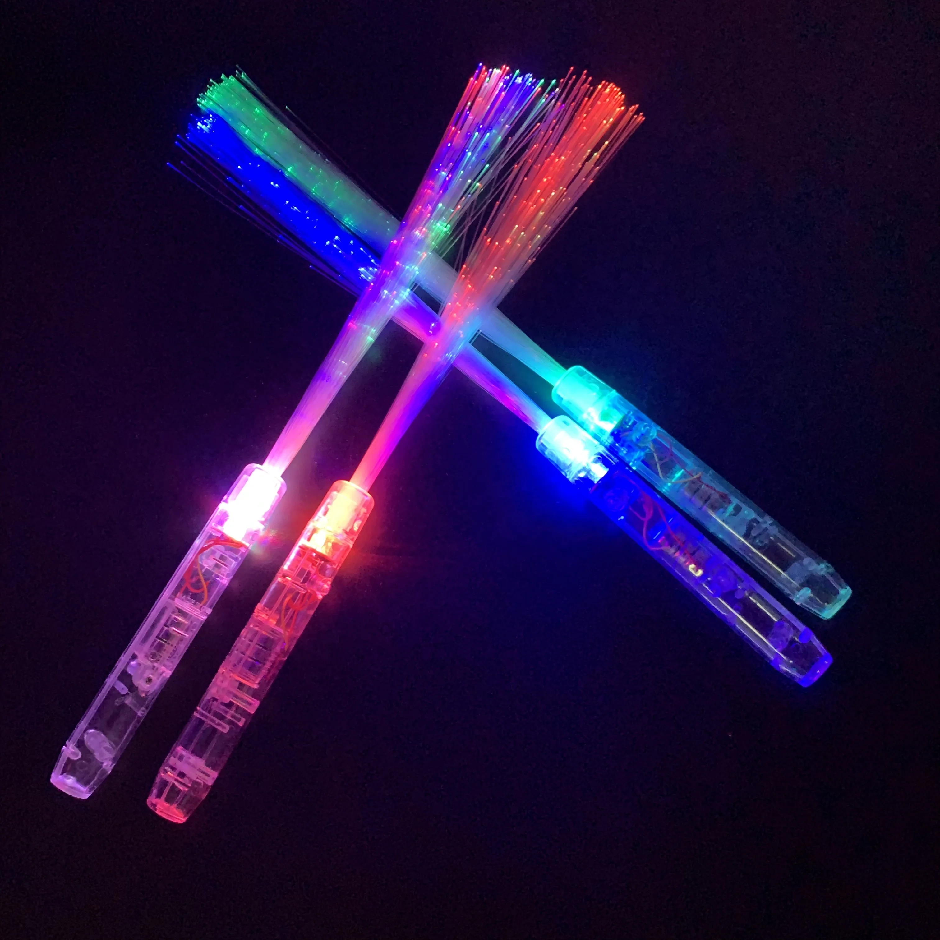 Flashing/Luminous/Glow/Led Toys Stick Party Optical Fiber Rod Light Stick for  Christmas/Helloween/Wedding Party Christmas Xmas