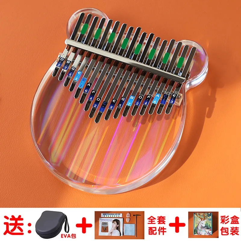 Wholesale Color Chromatic kalimba parts Note stickers phonetic kalimba accessories musical instrument 17 keys Thumb Piano