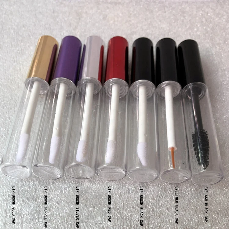 Hot Sale 5ml Transparent Clear Empty Eyelash Eye Serum Tube Eyebrow Mascara Lip Gloss Squeeze Tube With Wand